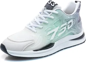 Men's Elevator Sneakers 2.36 Inch Invisible Height Increasing Lace up Fashion Sneakers