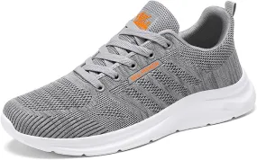 Mens Walking Shoes,Ultra Lightweight Breathable Tennis Running Shoes Mesh Non-Slip Casual Comfortable Fashion Sneakers Work Gym Workout Athletic Sport Cuhioning Trainers