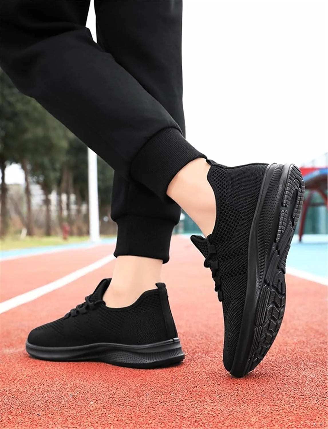 Mens Walking Shoes,Ultra Lightweight Breathable Tennis Running Shoes Mesh Non-Slip Casual Comfortable Fashion Sneakers Work Gym Workout Athletic Sport Cuhioning Trainers