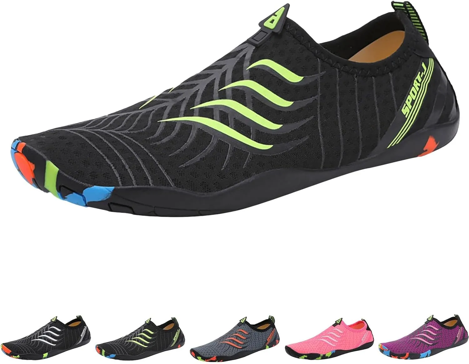 Mens Water Shoes Wide Feet Barefoot Aqua Socks Quick Dry Water Hiking Shoes for Pool Hiking Training Outdoor Water Sports