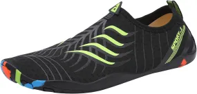 Mens Water Shoes Wide Feet Barefoot Aqua Socks Quick Dry Water Hiking Shoes for Pool Hiking Training Outdoor Water Sports