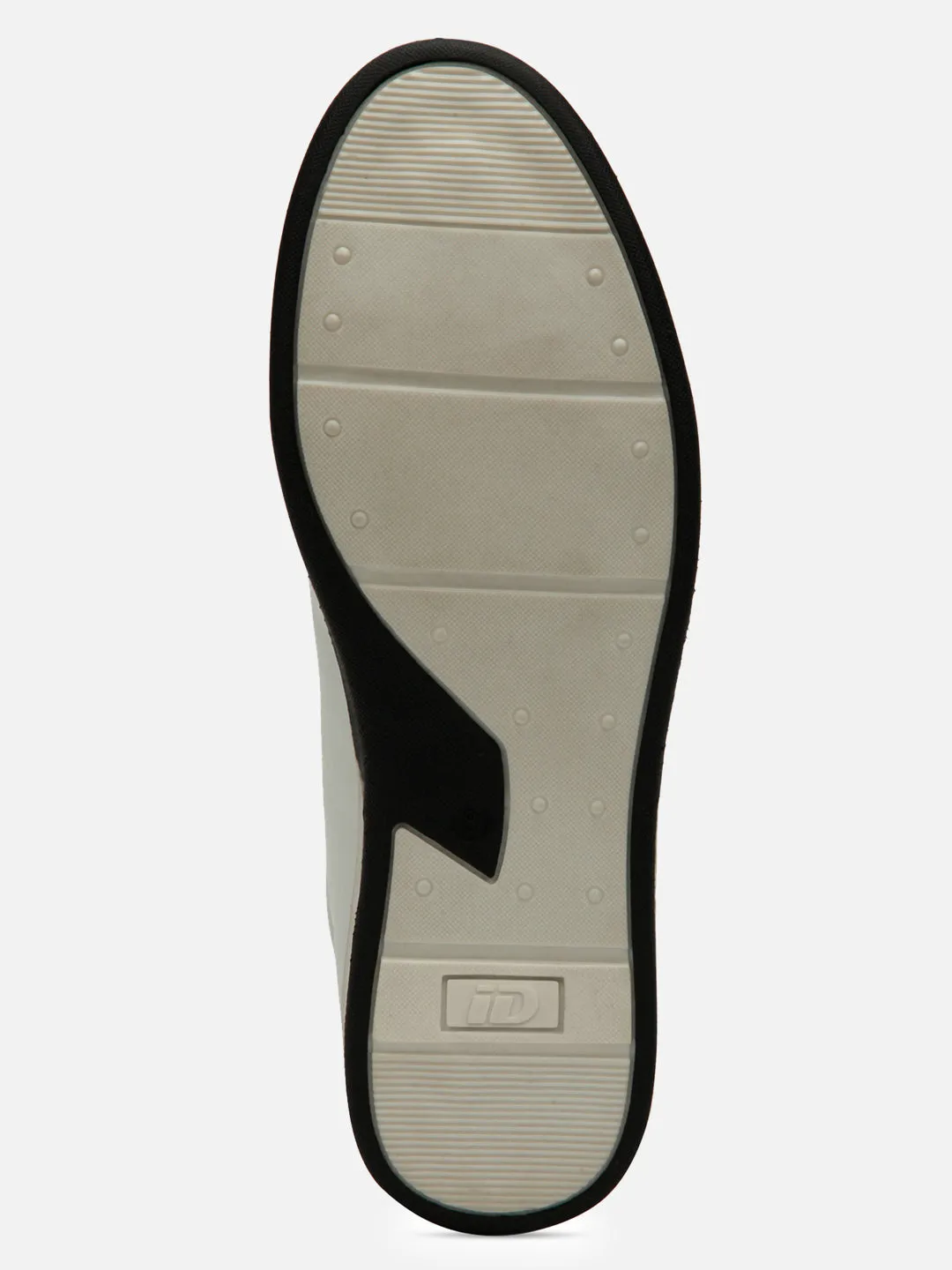 Men's White iD Signature Round Toe Lace Up Casual (IX1025)