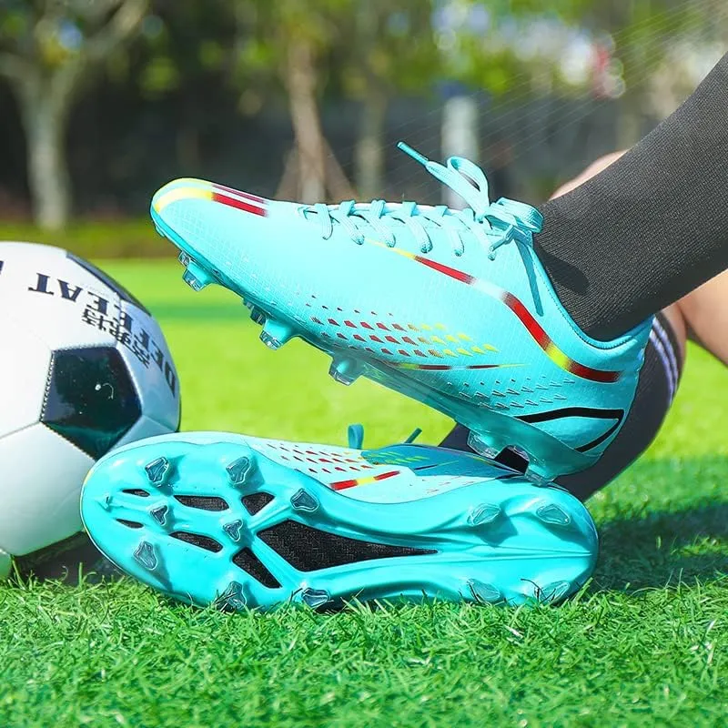 Men's Women's Firm Ground Soccer Cleats Outdoor/Indoor Boys Girls Professional Futsal Football Training Sneakers