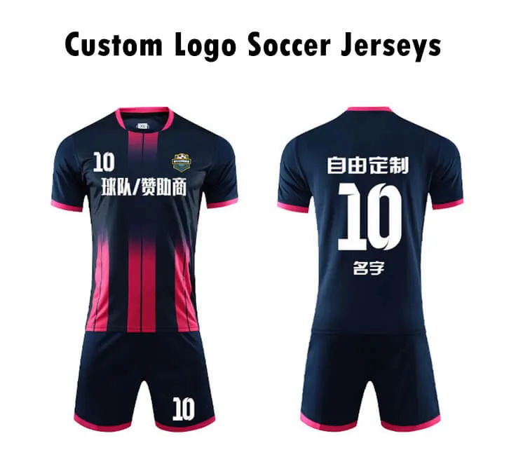 Orange Soccer Team Uniform Custom Logo Design