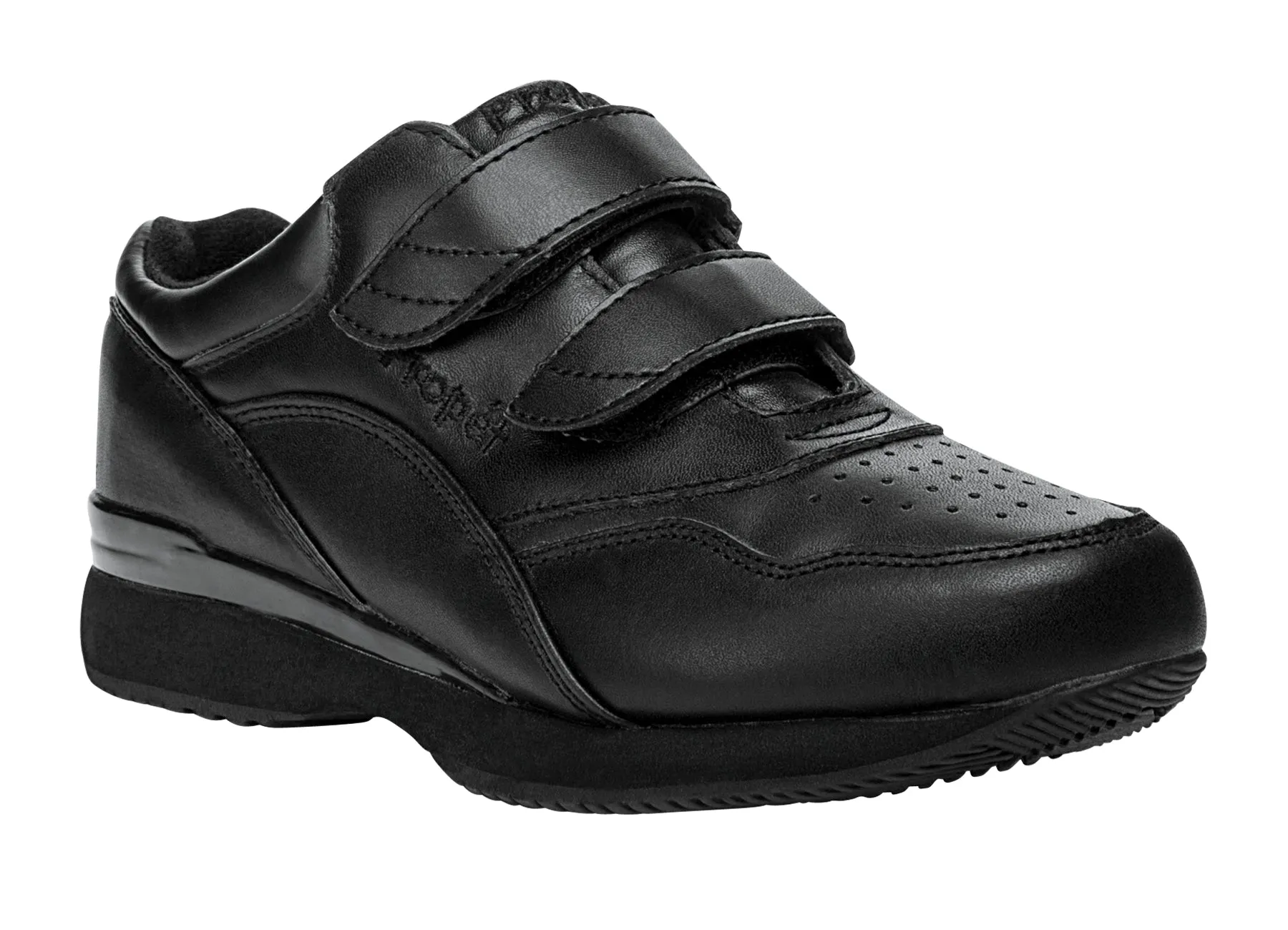 Propet Womens Tour Walker Strap W3902 - Black Diabetic Casual Shoes