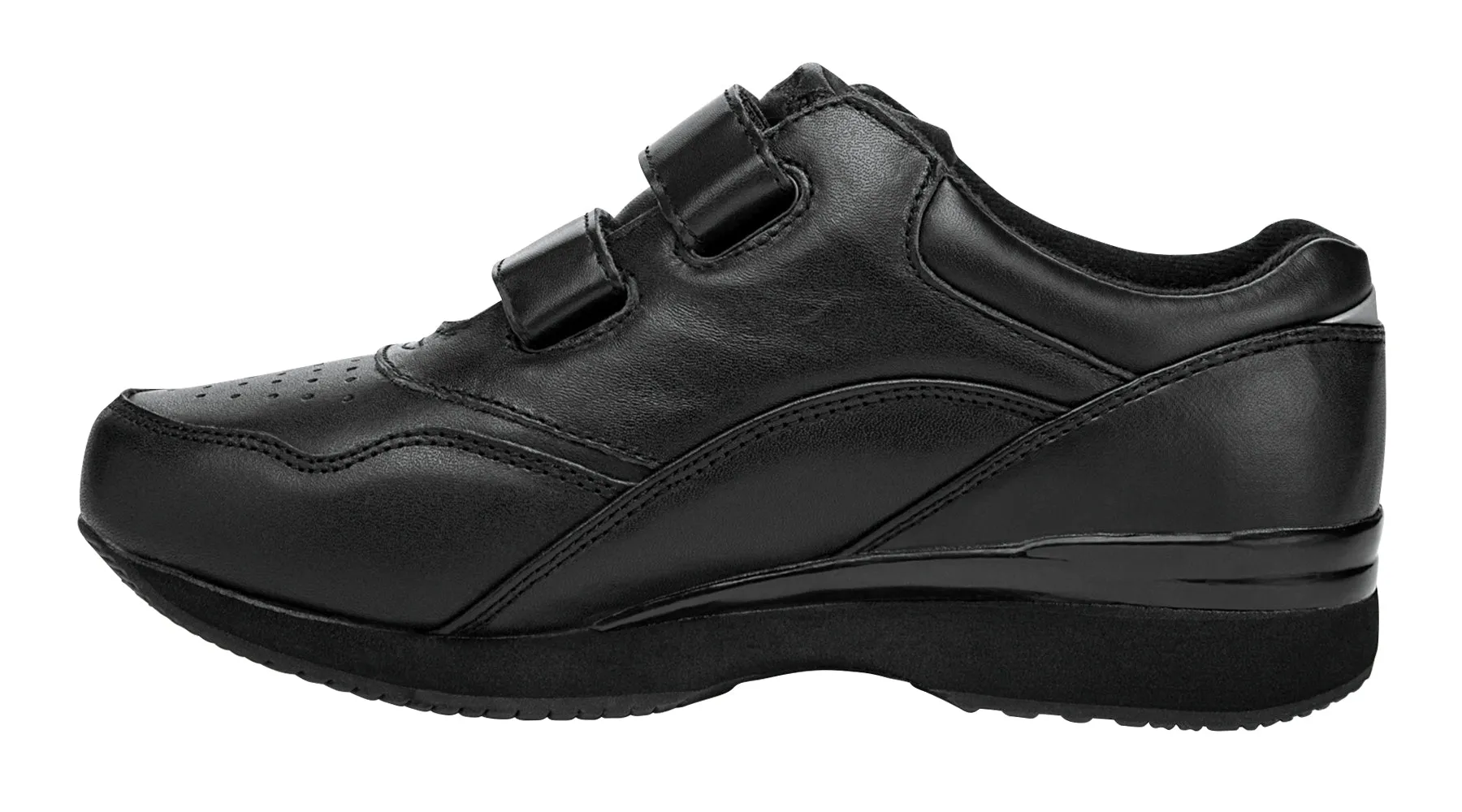 Propet Womens Tour Walker Strap W3902 - Black Diabetic Casual Shoes