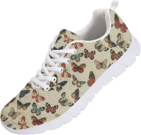 SYtrade Sneaker for Women Lace-up Athletic Running Sports Shoes White Sole