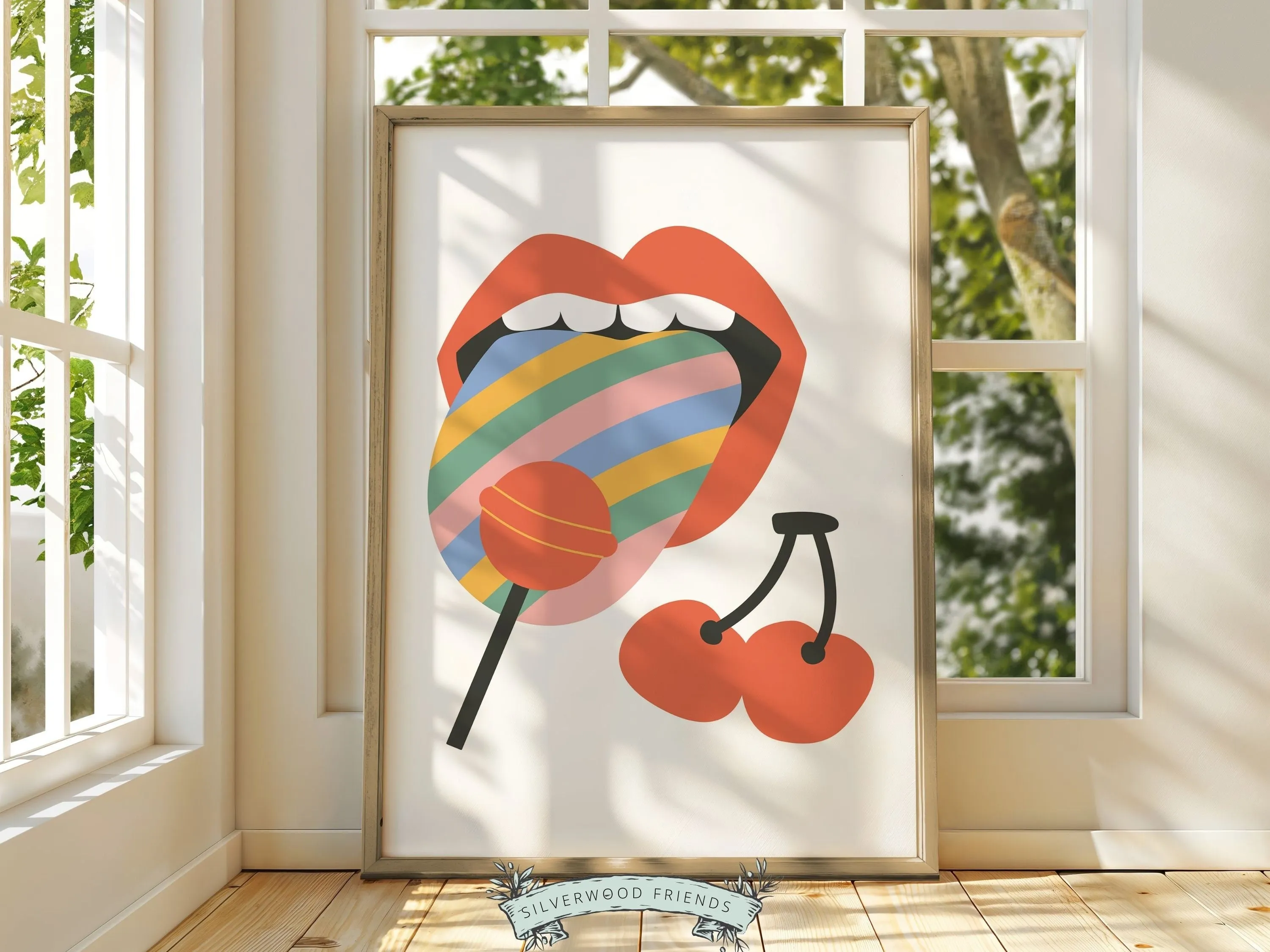 Trendy Retro Prints - Set of 6