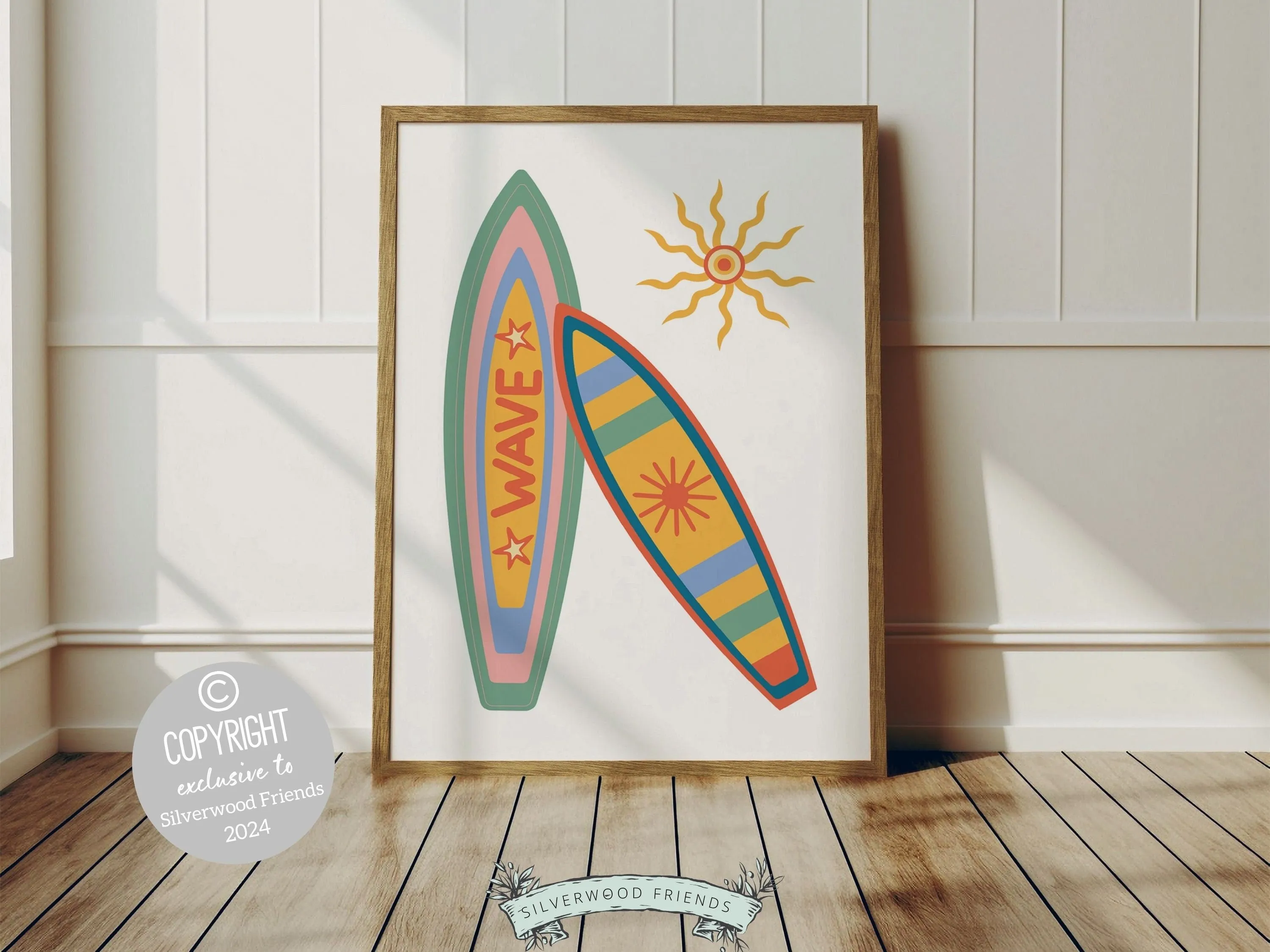 Trendy Retro Prints - Set of 6