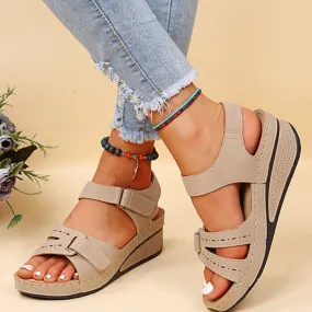 Women's wedge straps Open Toe Walking Shoes