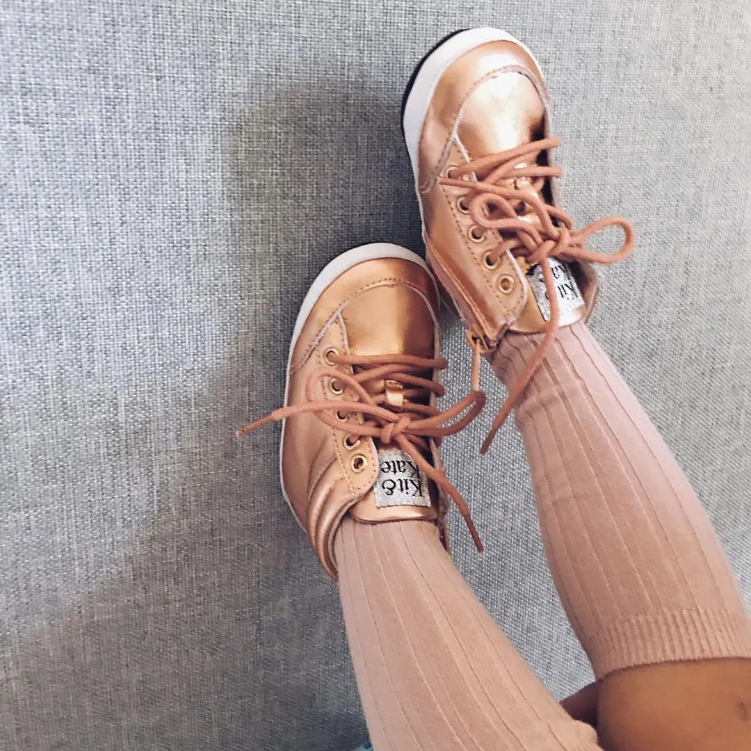z Baby Toddler Shoes & Sneakers for Babies and First Walkers - Brooklyn High Tops Rose Gold