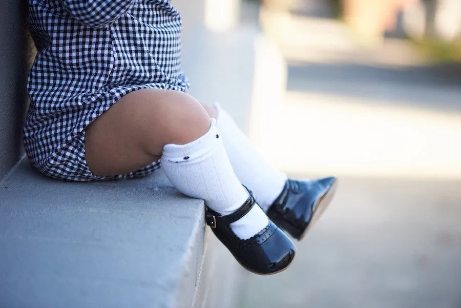 z Baby Toddler Shoes  Eleanor Mary Janes - Shiny Black