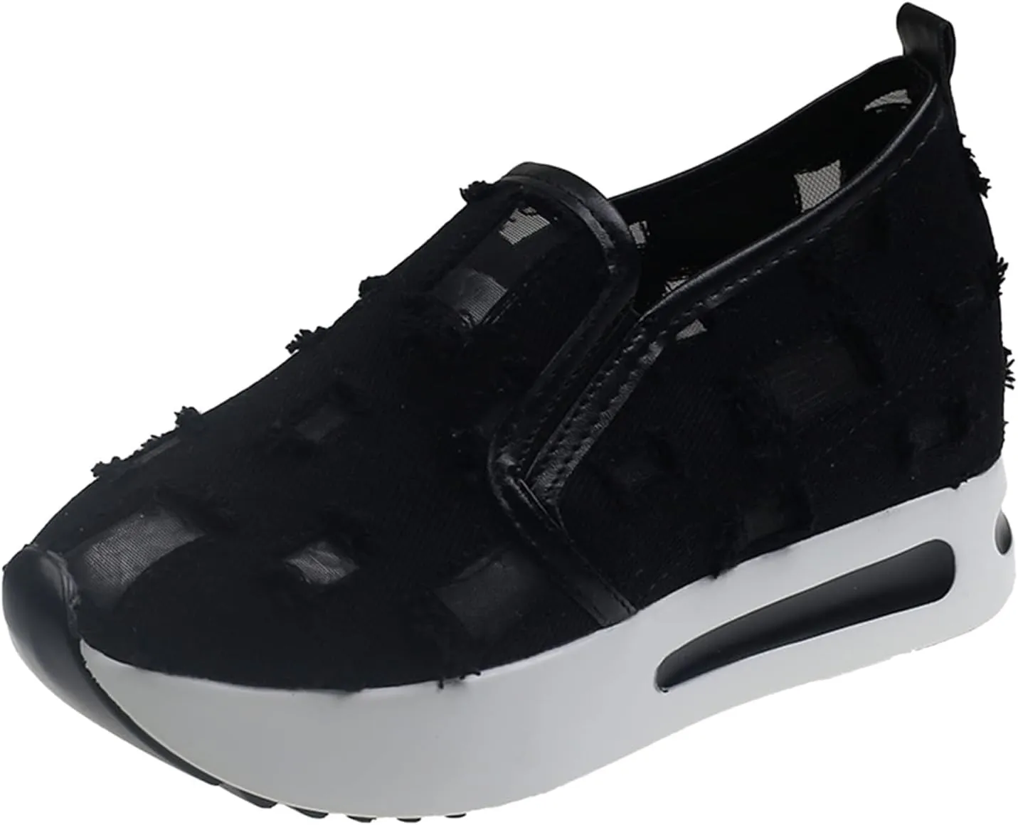 ZWRXW Women Wedges Sneakers 2025 Hollow Out Wedge Sneaker Comfortable Wedge Walking Sport Sneakers Platform Walking Shoes Fashion Bride Wedding Shoes